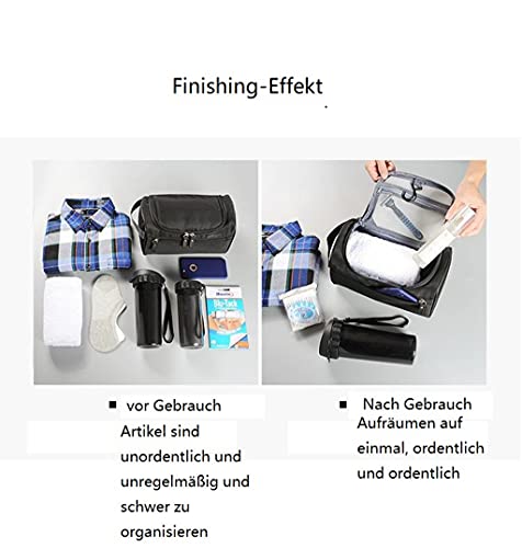 Neceser de Lona Impermeable Portátil para Maquillaje，Neceser Hombre Viaje,Bolsa de Aseo Impermeable Gran Capacidad para Colgar, , Artículos de Aseo Juego para 。