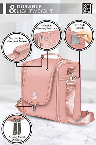 Neceser De Viaje Colgante Extragrande para Mujeres/Hombres, Bolsa de Higiene, Kit Organizador para el Baño y la Ducha con Bandas Elásticas para Artículos de Tocador, Cosméticos, Maquillaje y Pinceles