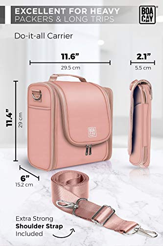 Neceser De Viaje Colgante Extragrande para Mujeres/Hombres, Bolsa de Higiene, Kit Organizador para el Baño y la Ducha con Bandas Elásticas para Artículos de Tocador, Cosméticos, Maquillaje y Pinceles