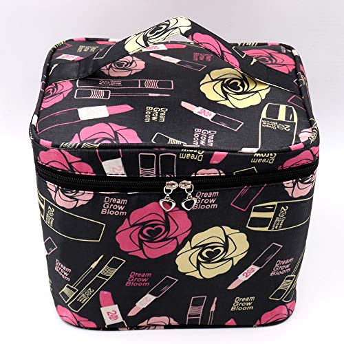 Neceser Maquillaje Grande, Bolsa de Aseo de Gran Capacidad,Neceser de Maquillaje Impermeable,Estuche Cosmético,Bolsa de cosméticos para Mujeres y niñas (Color-B)