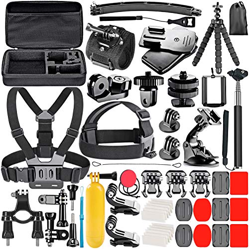 Neewer 21-in-1 Kit de Accesorios para GoPro Hero 7 Hero 2018, Hero 6, 5 Black, Hero 4, Hero 5 Session, DJI OSMO Acción, Campark Akaso Crosstour Apeman Cámara Accióna