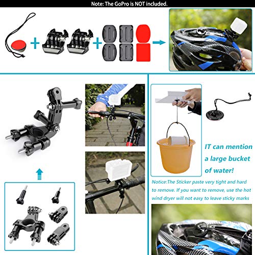 Neewer 21-in-1 Kit de Accesorios para GoPro Hero 7 Hero 2018, Hero 6, 5 Black, Hero 4, Hero 5 Session, DJI OSMO Acción, Campark Akaso Crosstour Apeman Cámara Accióna