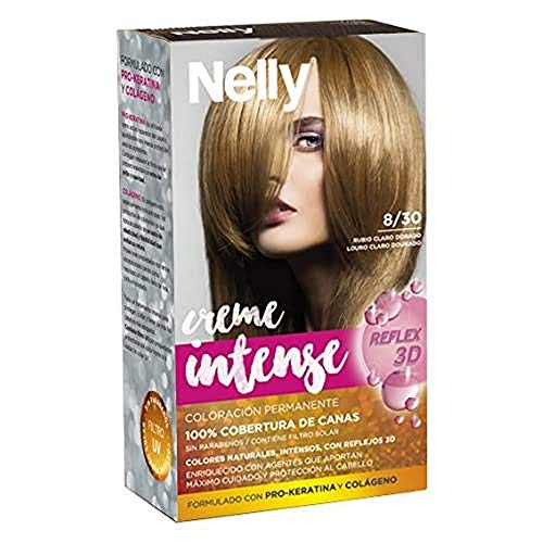 Nelly Set Tinte 8/30 Rubio Claro Dorado - 50 ml