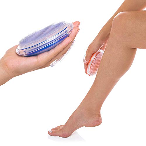 NEPAK Cepillo Exfoliante Corporal Exfoliating Brush-Bikini Line Exfoliator-Body Brush para Piernas y Axilas el Cabello Tratamiento Irritación del Afeitado
