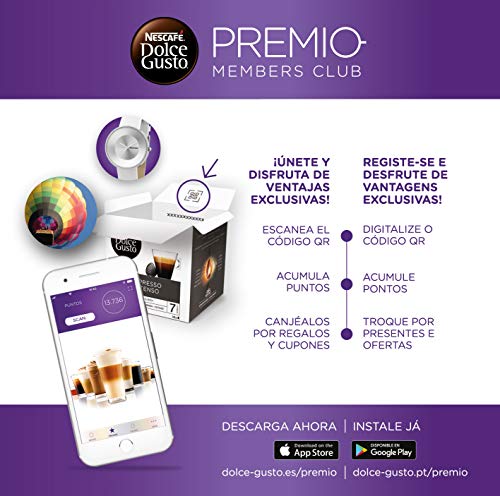 NESCAFÉ Dolce Gusto Café Espresso Intenso Descafeinado, Pack de 3 x 16 Cápsulas - Total: 48 Cápsulas de Café