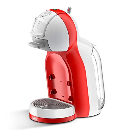 Nescafé Dolce Gusto Mini Me De'Longhi EDG305.WR - Cafetera automática de cápsulas, 15 bares de presión para bebidas frías y calientes. Color blanco y rojo