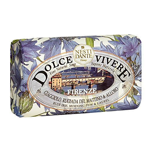 NESTI DANTE Jabón Dolce Vivere, Florence (Iris Azul, Rocío De La Mañana y Laurel) - 250 gr.