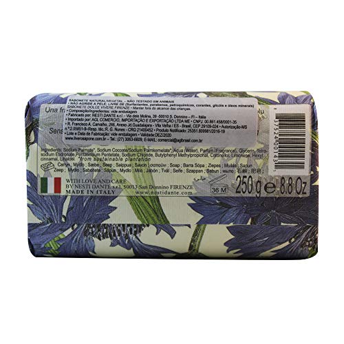 NESTI DANTE Jabón Dolce Vivere, Florence (Iris Azul, Rocío De La Mañana y Laurel) - 250 gr.