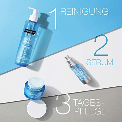 Neutrogena Hydro Boost - Juego de regalo para cuidado facial: suero hialurónico, crema facial y gel limpiador