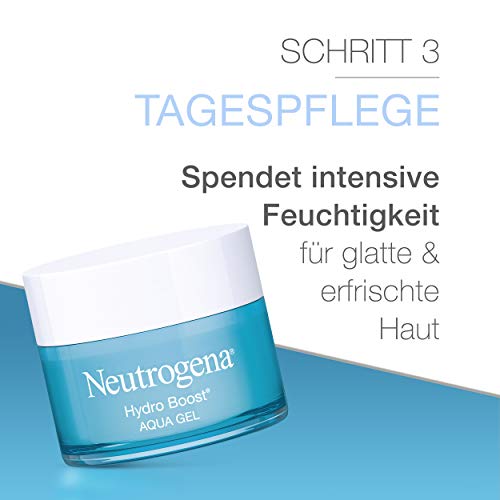Neutrogena Hydro Boost - Juego de regalo para cuidado facial: suero hialurónico, crema facial y gel limpiador