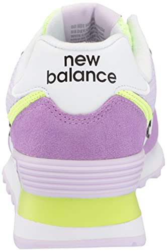 New Balance Women's 574 V2 Sneaker, Heliotrope/Blea, 5.5