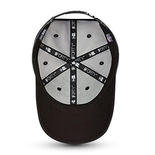 New Era Marca Gorra de béisbol, Negro, Talla única Unisex Adulto