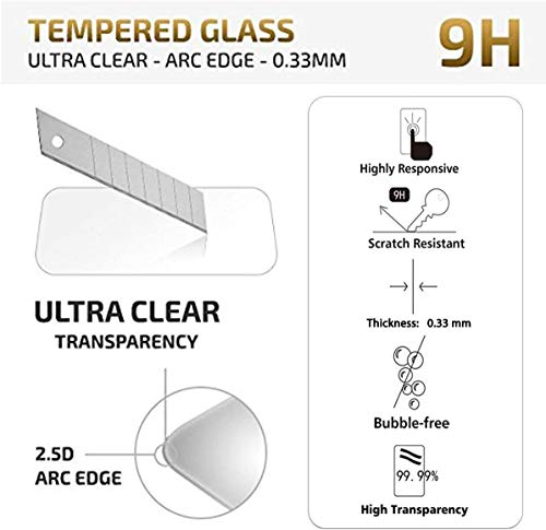 NEW'C 2 Unidades, Protector de Pantalla para iPhone 12 Mini (5.4"), Antiarañazos, Antihuellas, Sin Burbujas, Dureza 9H, 0.33 mm Ultra Transparente, Vidrio Templado Ultra Resistente