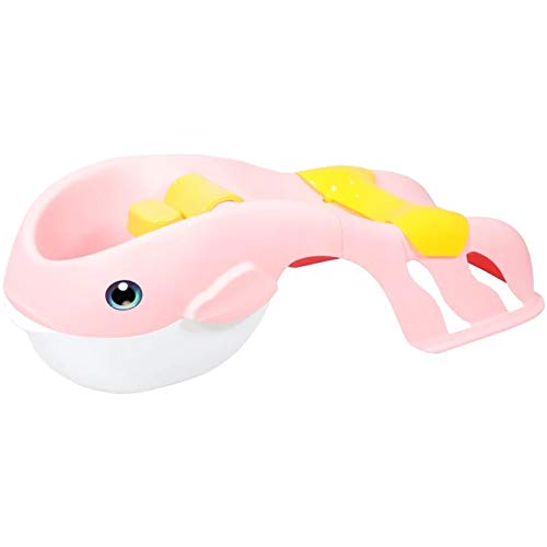 Newgreeny Sillas De Champú para Niños Engrosadas para Aumentar La Seguridad Y La Comodidad del Champú Plegable Infantil. Polvo de Princesa.