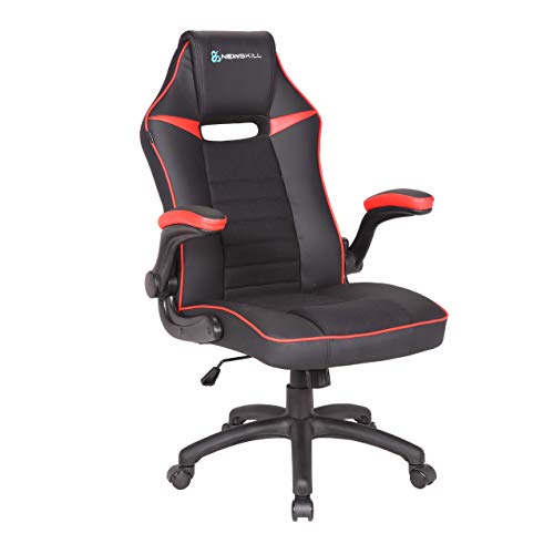Newskill NS-CH-NAYUKI-RED Nayuki - Silla gaming profesional con respaldo 2.5D, reposabrazos acolchado y ajustable y respaldo con mecanismo de balanceo - Color Rojo, mediano