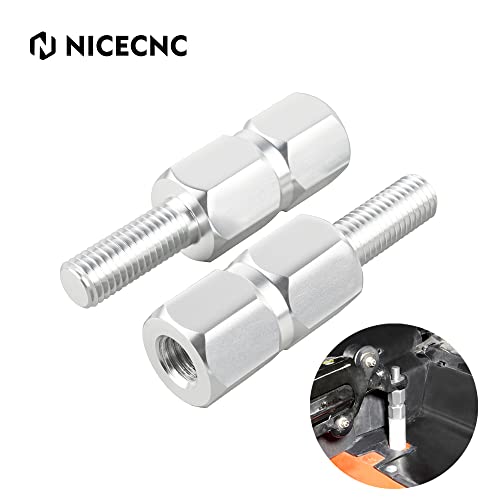 NICECNC Silver 1.77'' Elevador de Asiento Compatible with Can-Am Maverick X3 2017-2021 6061 Aluminum Alloy CNC Machined Accesorios de Motos