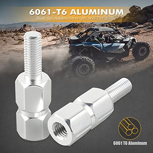 NICECNC Silver 1.77'' Elevador de Asiento Compatible with Can-Am Maverick X3 2017-2021 6061 Aluminum Alloy CNC Machined Accesorios de Motos