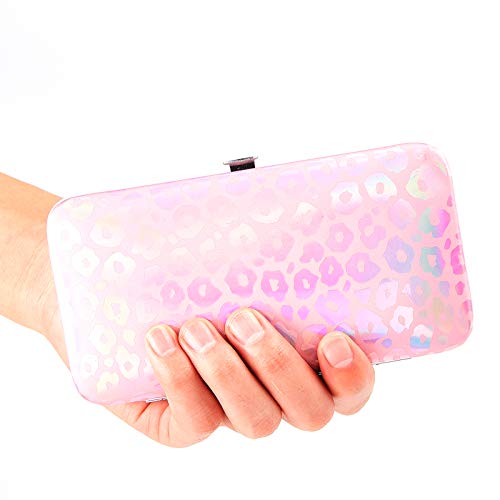 NICENEEDED 12 pieza, Cortaúñas Arcoíris, Kit de Cuidado de Pedicura Y Manicura, Juego de Manicura Arcoíris Profesional con Estuche de Lujo para Hombres, Mujeres, Herramientas de Decoración de Uñas