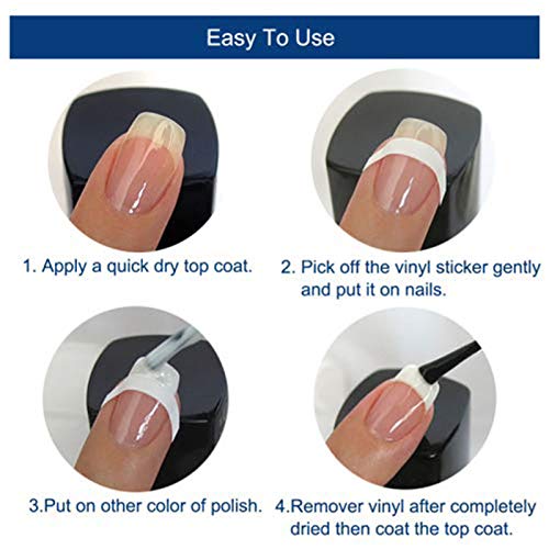 NICENEEDED Juego de Decoración de Uñas con 18 hoja de Pegatinas de Manicura Francesa para Decoración de Uñas Y 30 rollos de Cinta de Rayas para Decoración de Uñas DIY