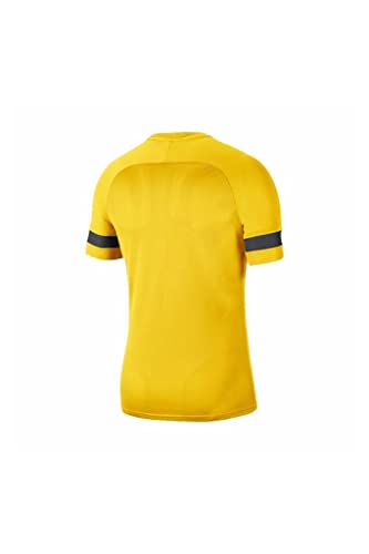 NIKE Camiseta de Entrenamiento Academy 21 para Hombre, Hombre, Camiseta, CW6101-719, Amarillo/Negro/Gris Oscuro/Negro, Large