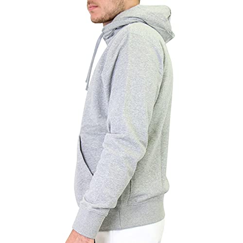 NIKE Club Hoodie Ft Sudadera con Capucha y Cremallera Completa, Hombre, Gris (Dk Grey Heather/Matte Silver/White), XS
