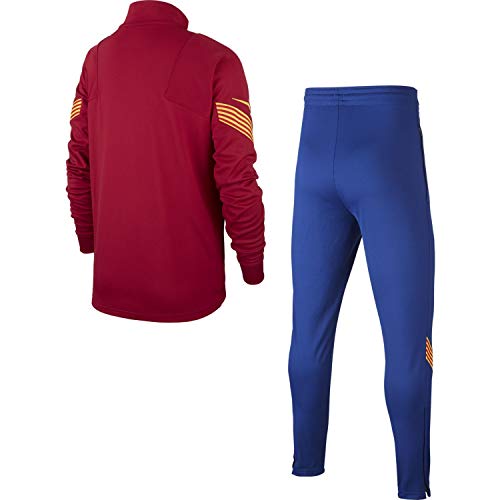 NIKE FC Barcelona Temporada 2020/21-FCB Y NK Dry STRKE TRK Suit KCD6031-621 Chándal, Niño, Noble Red/Noble Red/Amarillo/Amarillo, L
