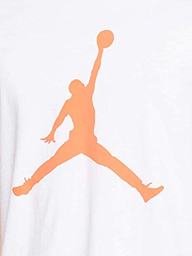 NIKE Jordan Jumpman Polo, Hombre, White/Infrared 23, S