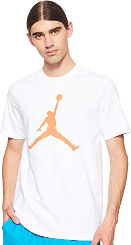 NIKE Jordan Jumpman Polo, Hombre, White/Infrared 23, S