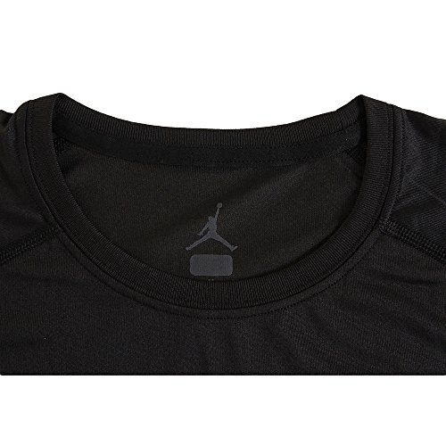 NIKE Michael Jordan 23 Alpha Dry Fitted SS Camiseta de Manga Corta, Hombre, Negro (Black/Black), XS