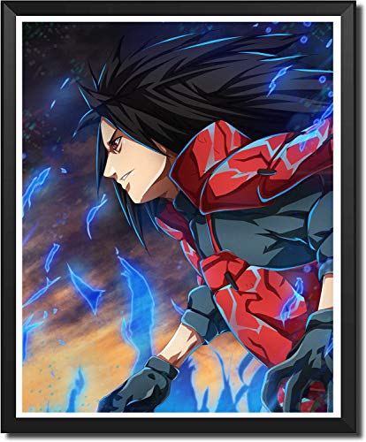 Ninja Japanese Anime Fan Collection Sasuke Madara Itachi - Póster de lienzo (8 unidades, 8 x 10 pulgadas), sin marco