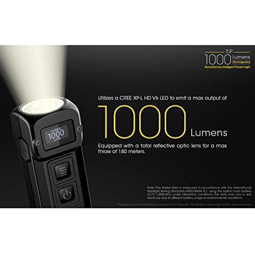 Nitecore Tup Schwarz Linterna, Negro, Talla única