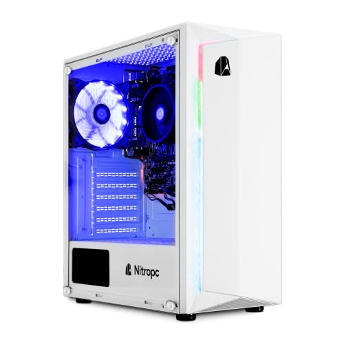 NitroPC - Pack Gaming Bronze | PC Gaming (AMD 3000G 2/4 3.5GHz, gráfica RX Vega 3, RAM 16GB, M.2 512GB + HDD 1TB + WiFi, W10 Pro + Act. Windows 11 | Monitor 24", Teclado, ratón, Cascos) PC Gamer