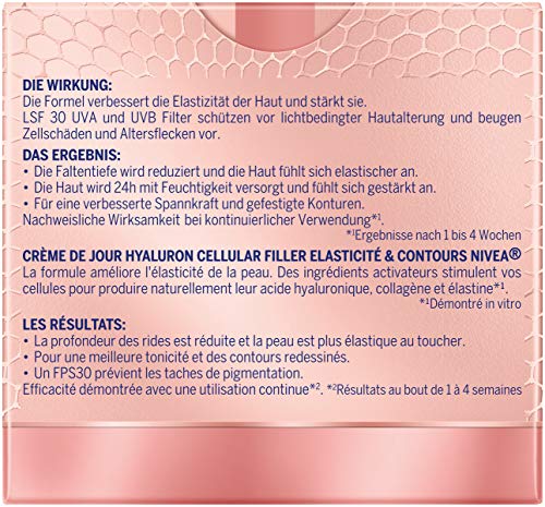 NIVEA Crema de día antiarrugas con factor de protección solar 30, crema facial reafirmante para una piel reforzada y elástica