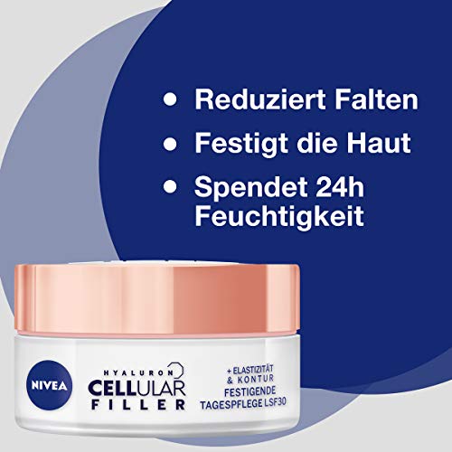 NIVEA Crema de día antiarrugas con factor de protección solar 30, crema facial reafirmante para una piel reforzada y elástica