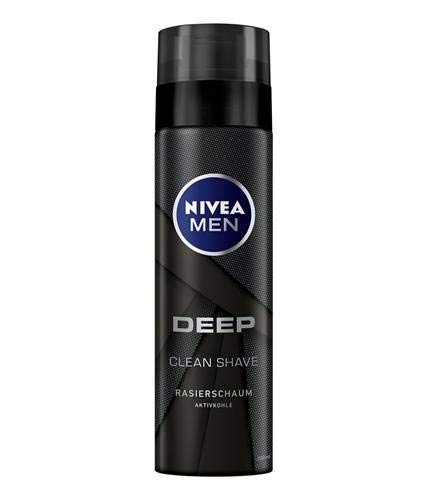 Nivea Cuidado para Hombre Cuidado de Afeitar Deep Clean Shave Espuma de Afeitar 2 Pack (2 X 200ML)