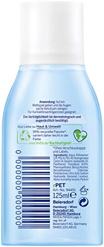 NIVEA Desmaquillante de ojos suave para la zona sensible de los ojos, 125 ml