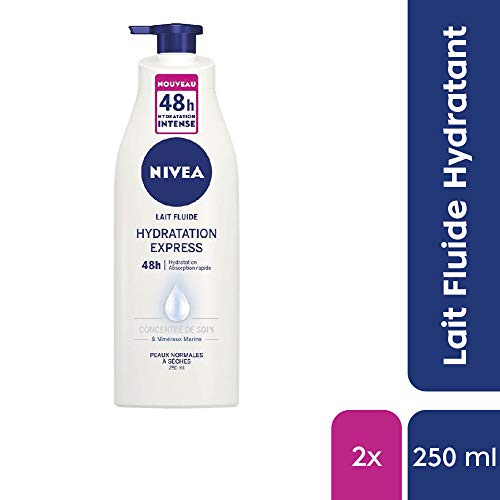 Nivea leche fluido hidratación Express pieles normales a secas 250 ml – juego de 2