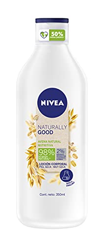 NIVEA Naturally Good Loción Corporal Avena Cuidado Nutritivo Piel Muy Seca 350 ml