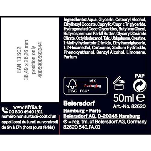Nivea nvis máscara noche Q10 PW 50 ml – Lote de 2