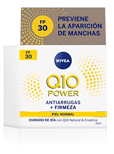 NIVEA Q10 Power Antiarrugas Cuidado de Día Triple Defensa FP30 + Crema Contorno de Ojos - 15 ml