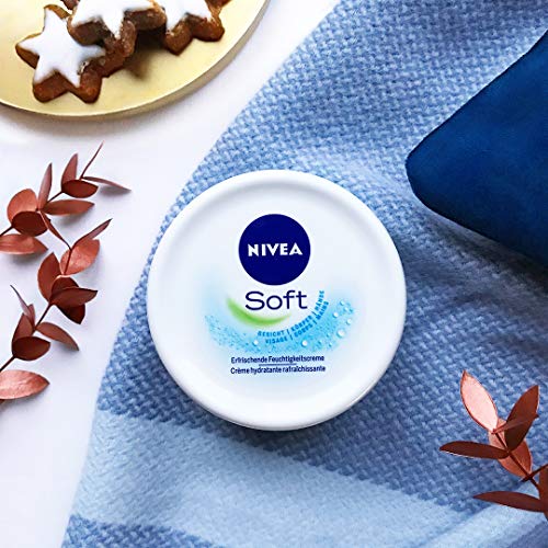 Nivea Soft - Crema hidratante, 200 ml x 4 (Pack de 4)