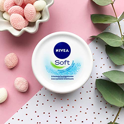 Nivea Soft - Crema hidratante, 200 ml x 4 (Pack de 4)