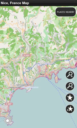 Niza, Francia - Desconectado Mapa