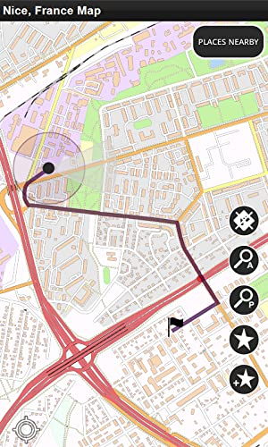 Niza, Francia - Desconectado Mapa