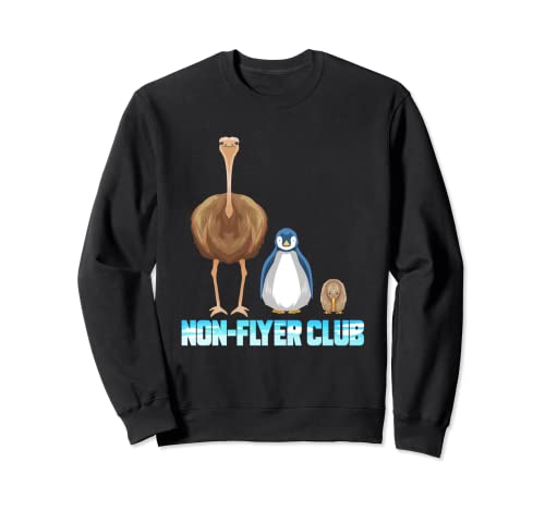 No Flyer Club Avestruz Pinguin Kiwi Bird Nueva Zelanda Diseño Sudadera