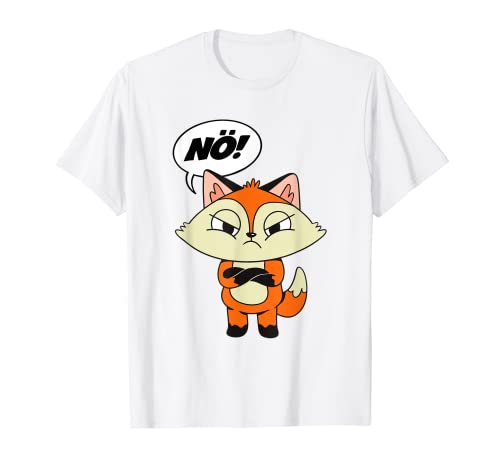 Nö Fuchs Animal Diseño Negativo Mache Ich nicht Geschenk Deko Fun Camiseta