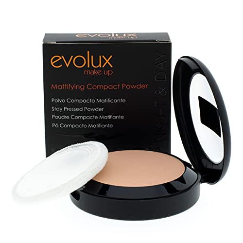 NOCHE Y DIA EVOLUX BY NIGHT & DAY Maquillaje Polvo Compacto Matificante, Color N. 47, 12 Gramo