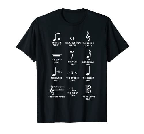 Notas musicales Símbolo Definición - Humor Músico Camiseta
