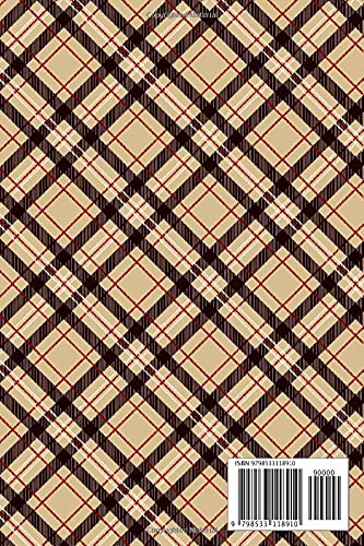 NOTEBOOK: NOTEBOOK: Burberry Stripes - Size ( 6 x 9 inches) 100 Pages, Wide Ruled Paper | Notebook Journal | Writing & Office Paper, Perfect for College