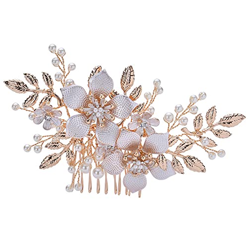 Novia tocado hecho a mano ebay boda perla peine accesorios de boda